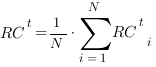 RC^t = 1/N cdot sum{i=1}{N}{RC^t_i}